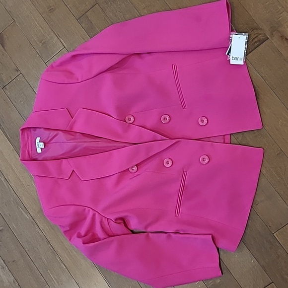 NWT BAR 111 Textured Crepe Faux-Double-Breasted Blazer size 1X - Picture 9 of 11